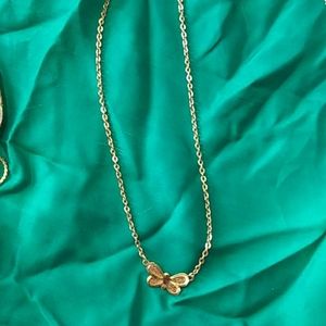 Gold necklace n charm